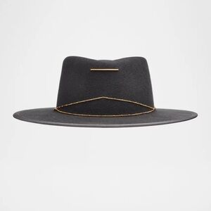 Van Palma Anna Draped Chain Merino Wool Fedora